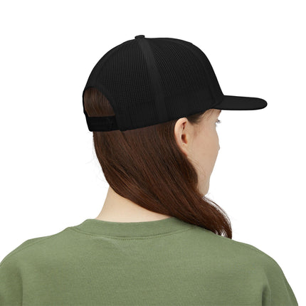 Patriotic Bull Snapback Trucker Cap - Embroidered USA Design