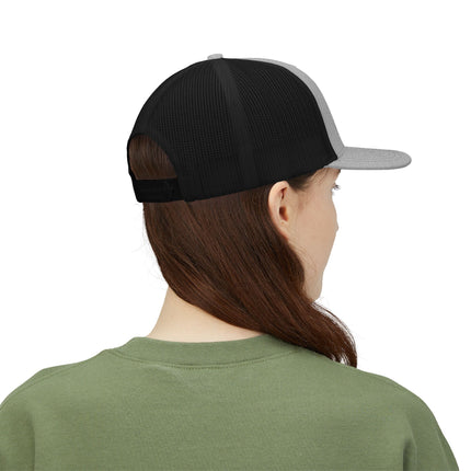 Patriotic Bull Snapback Trucker Cap - Embroidered USA Design